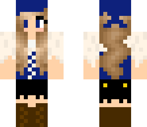 blue pirate girl