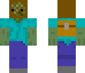 scuba zombie with chest backpack