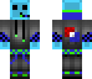 blue slime face gamer