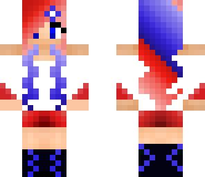 red white and blue girl