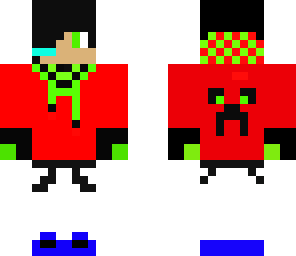 gamer creeper rojo