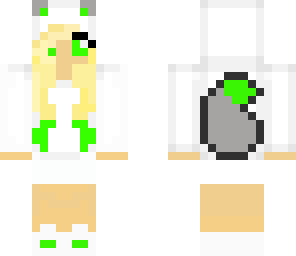lime green girl
