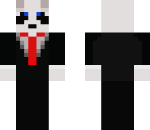 panda in a suit