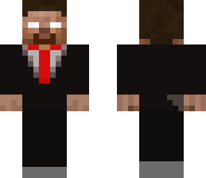 herobrine in a suit