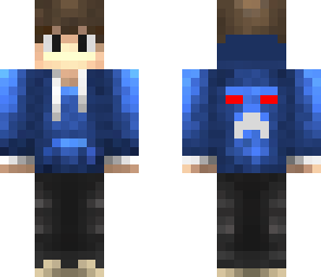 blue hoodie boy