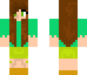 girl in green