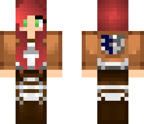 red hair aot girl