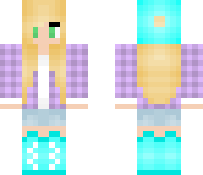 lavender plaid girl