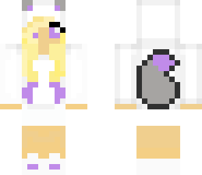 purple wolf girl