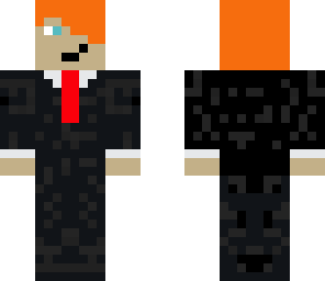 red head in suit