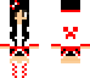 cute red creeper girl