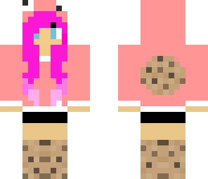 pink cookie girl pink hair