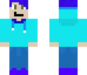 blue hoodie boy