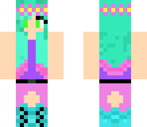 aqua pink girl
