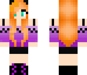 purple kitten girl