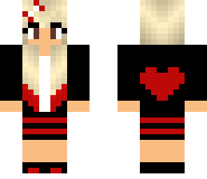 cute blonde heart girl