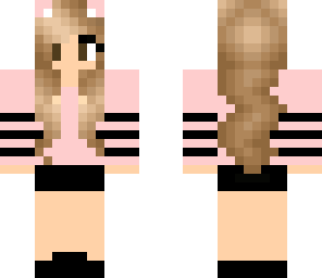 pink cat girl edit
