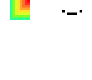 rainbow face