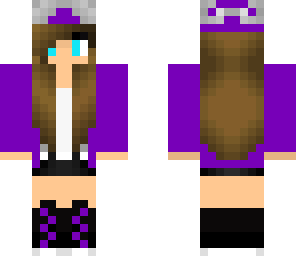 purple cute tomboy