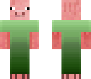 fixed grassy pig