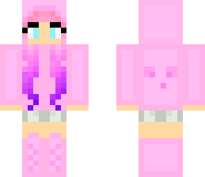 Pink Slime Girl Minecraft Skins