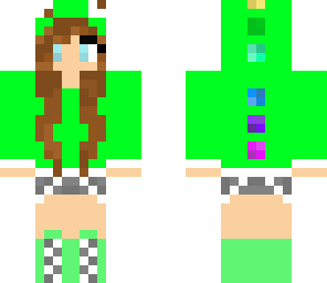 green dino girl