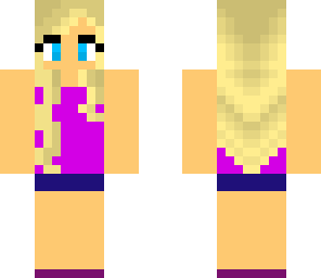purple and blue girl
