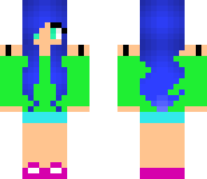 girl with blue hair
