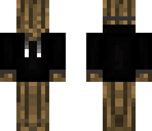 oak wood with black hoodie