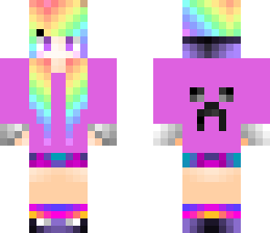 crazy rainbow hair