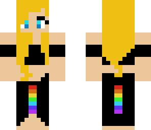 rainbow gal at the beach