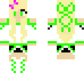 sexy green girl tomboy