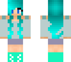 skin number two - spring blue hair