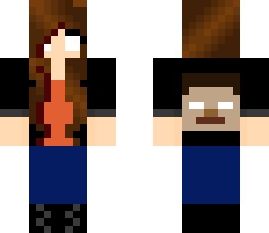 herobrine hoodie girl