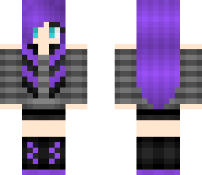 purple scene girl