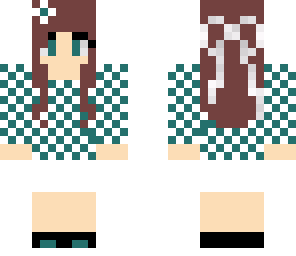cute checkered girl