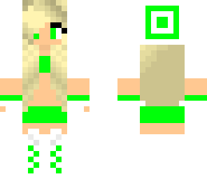 green biker girl