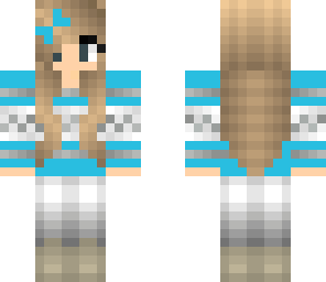 blue winter girl