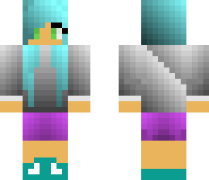 blue hair girl