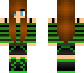 green gamer girl