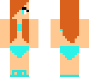 blue bikini girl