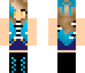 blue bow girl