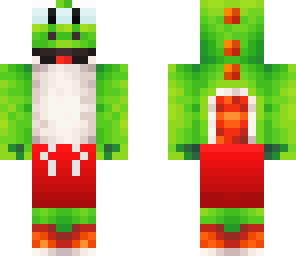 yoshi in swim trunks