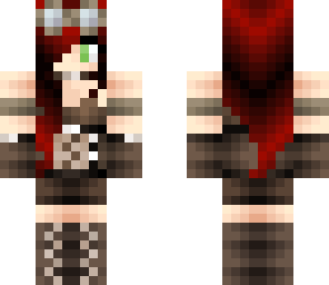 steampunk chick -red hair-