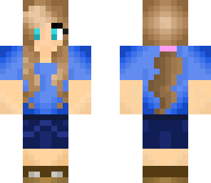 summer girl wearing blue