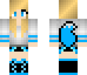 blue fox girl with headphones