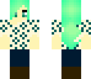teal hair girl