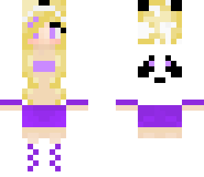 purple panda girl