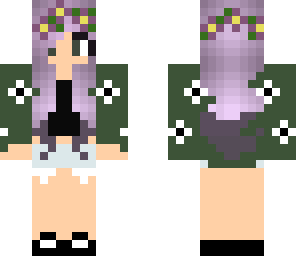 purple summer girl
