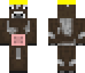 cow with a *** yellow ******ed hat